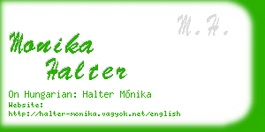 monika halter business card
