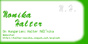 monika halter business card